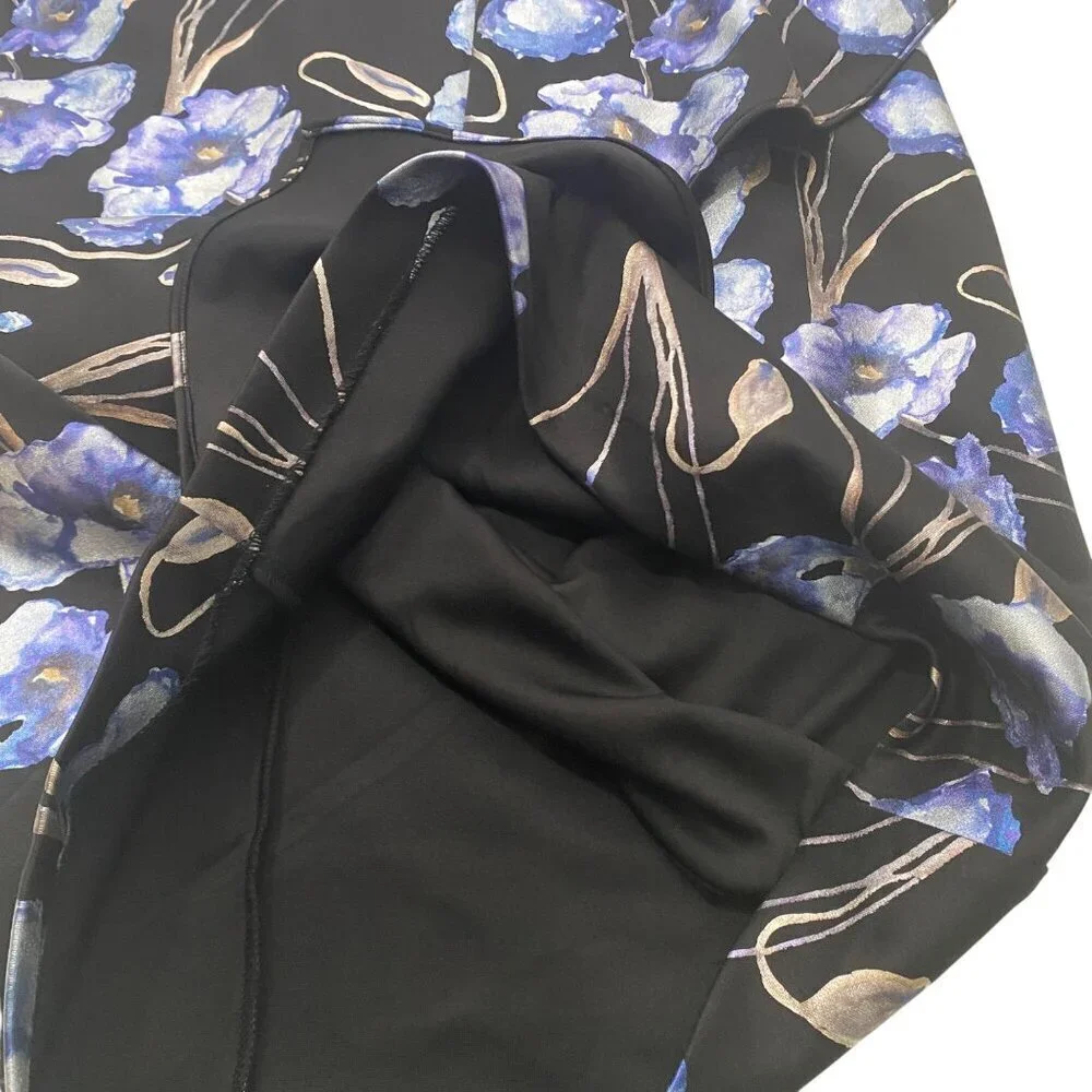 Adrianna Papell metallic print crepe sheath dress knee length women’s 6 NWT - Picture 10 of 16